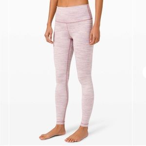 Lululemon Wunder Under High Rise Tight 28.” Pink. Size 6.
